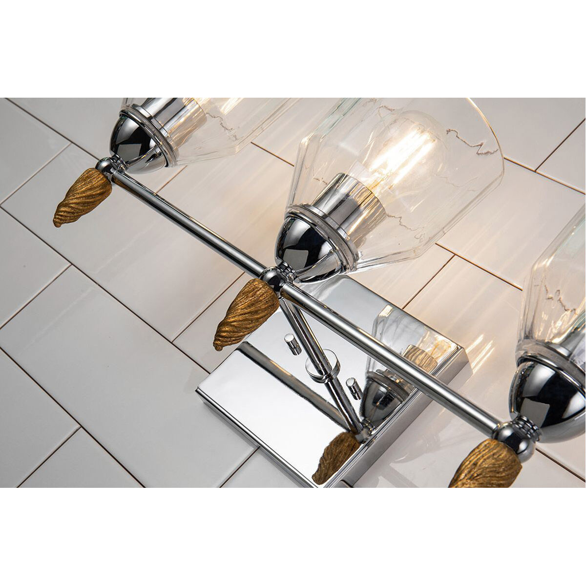 Felice 3 Light 22 inch Polished Chrome Bath/Vanity Wall Light
